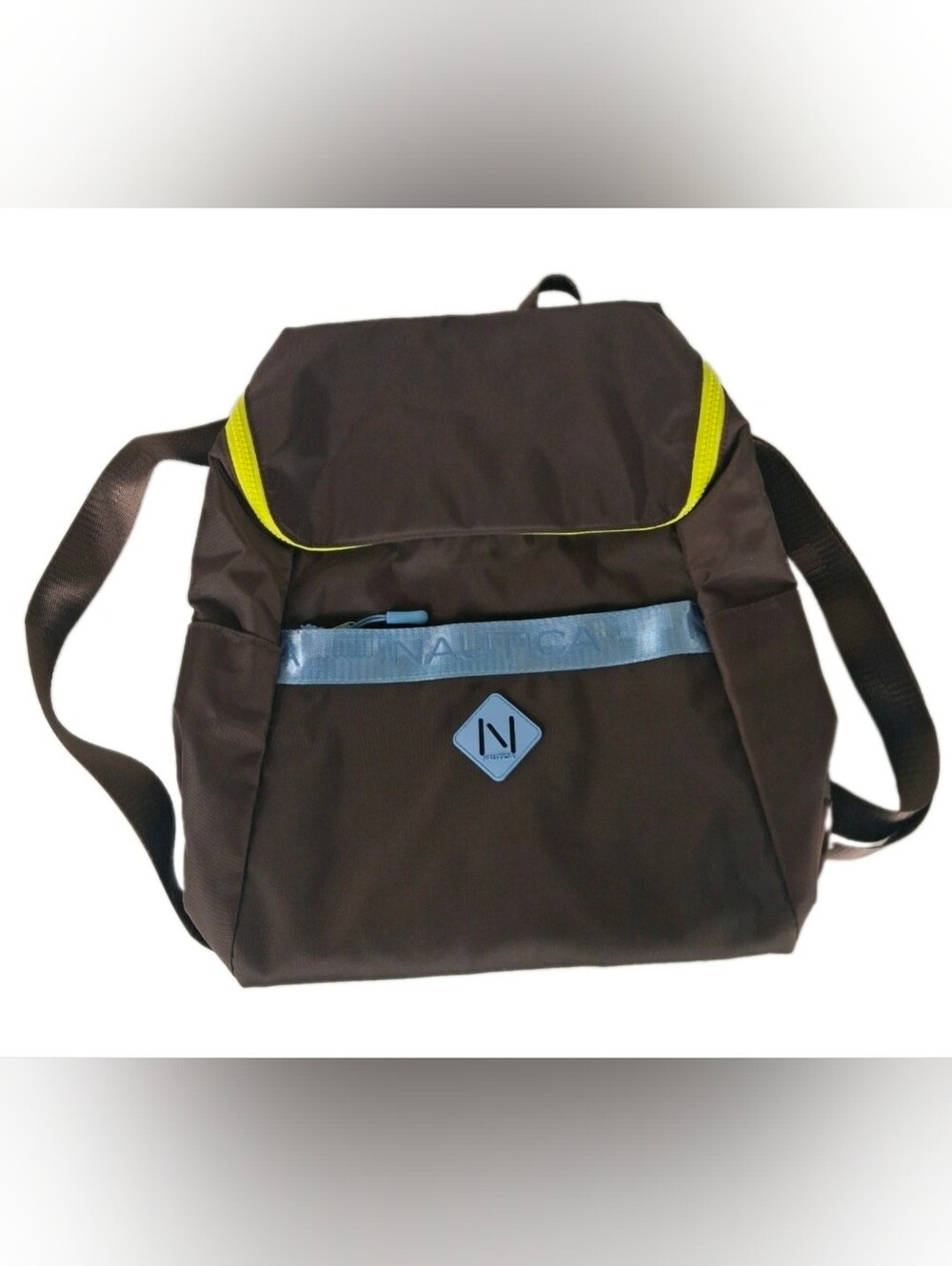 Nautica Trail Mix Creel Backpack Espresso Brown Adjustable Lots of pockets NEW